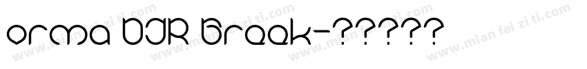 orma DJR Greek字体转换